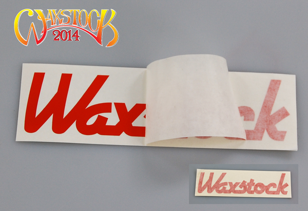 Waxstock 2014 vinyl car sticker