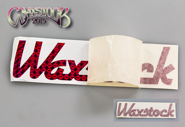Waxstock 2015 vinyl car sticker