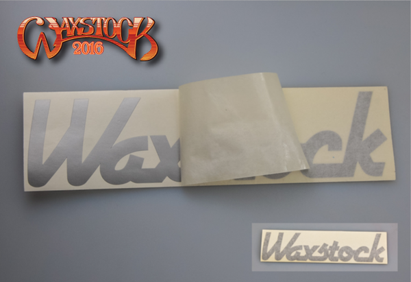 Waxstock 2016 vinyl car sticker